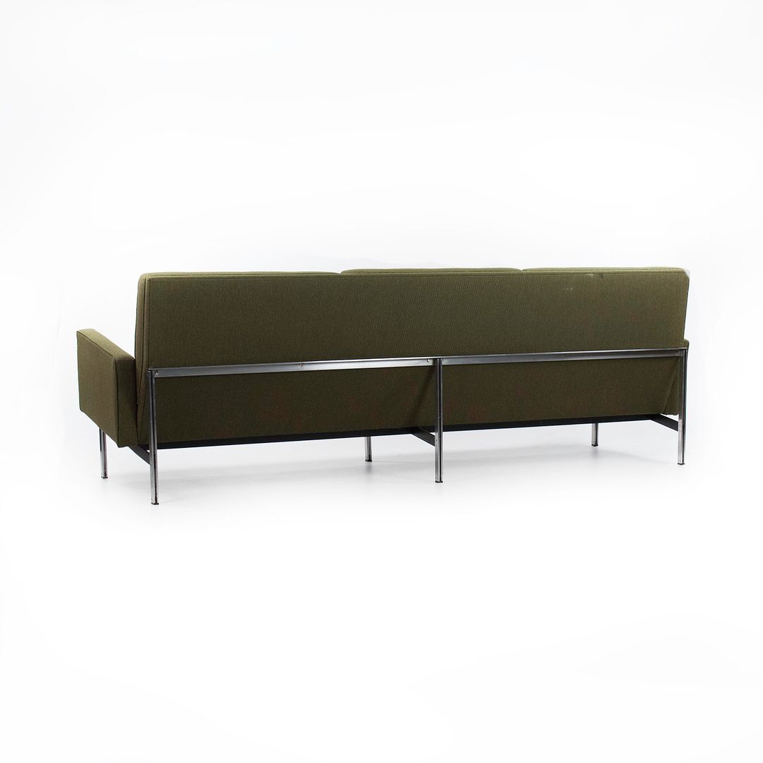 1958 Parallel Bar Three Seat Sofa, Model 57 by Florence Knoll in Original Fabric Upholstery