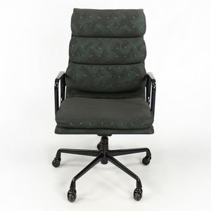 1990 Soft Pad Executive Desk Chair by Charles and Ray Eames for Herman Miller in Patterned Fabric