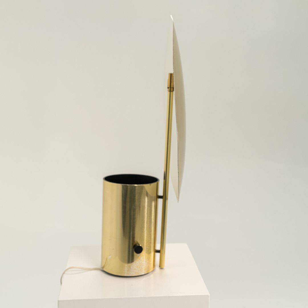 1977 Half-Nelson Table Lamp by George Nelson for Koch and Lowy in Brass