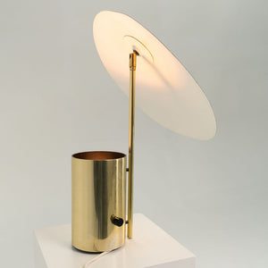 1977 Half-Nelson Table Lamp by George Nelson for Koch and Lowy in Brass