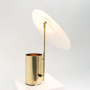 1977 Half-Nelson Table Lamp by George Nelson for Koch and Lowy in Brass