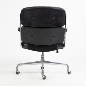 SOLD 1970s Time Life Executive Desk Chair by Charles and Ray Eames for Herman Miller in Black Leather