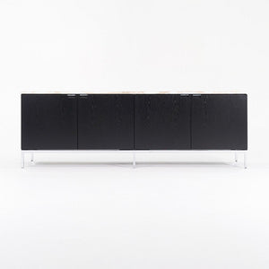 2006 4-Position Credenza, Model 2544 by Florence Knoll in Ebonized Oak and Calacatta Marble