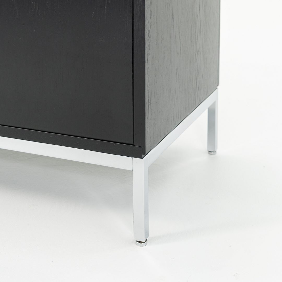 SOLD 2006 4-Position Credenza Cabinet, Model 2544 by Florence Knoll in Ebonized Oak and Calacatta Marble