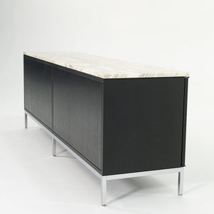SOLD 2006 4-Position Credenza Cabinet, Model 2544 by Florence Knoll in Ebonized Oak and Calacatta Marble
