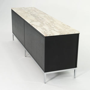 SOLD 2006 4-Position Credenza Cabinet, Model 2544 by Florence Knoll in Ebonized Oak and Calacatta Marble