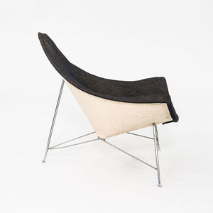 1950s George Nelson for Herman Miller Coconut Lounge Chair with Black Fabric