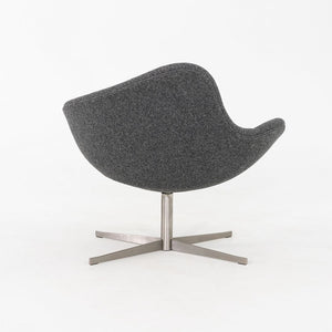 2020s Pair of Flemming Busk for Hightower K2 Swivel Lounge Chairs in Grey Fabric
