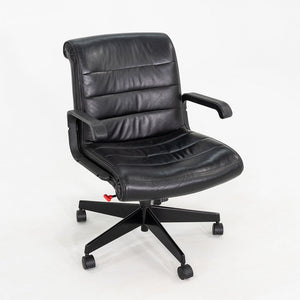 2000 Richard Sapper for Knoll Management Desk Chairs in Black Leather 9x Available