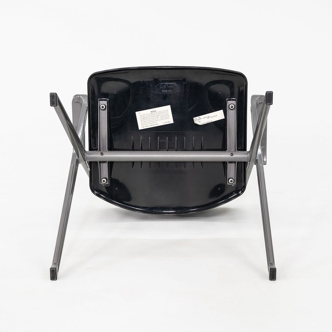2007 Emilio Ambasz for Knoll Visor Stacking Dining Arm Chair in Black 25x Avail