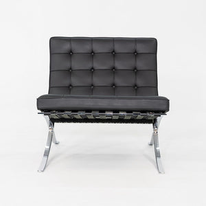 2010s Mies van der Rohe for Knoll Barcelona Lounge Chair with Ottoman / Stool