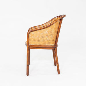 1980s Ward Bennett for Brickel Associates Bankers Chair in Dark Oil Ash 3x Avail