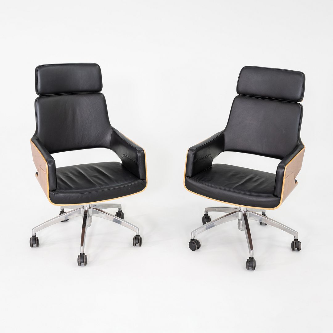 2010s Lepper Schmidt Sommerlade for Thonet S 845 DRWE Desk Chair 6x Available