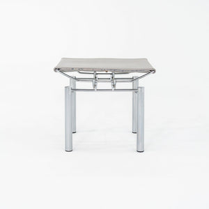 1980s Hans Ullrich Bitsch 8600 Stool / Ottoman for Kusch & Co. w/ Grey Leather