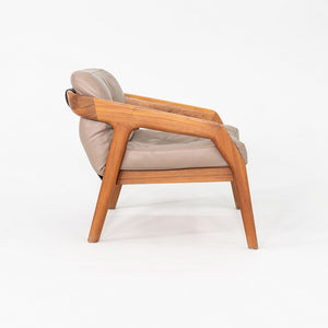 2020s Formstelle Zeitraum Friday 1 Lounge Chair Walnut & Brown Leather 4x Avail