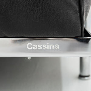 2010s Pair of Le Corbusier Jeanneret Perriand for Cassina LC3 Club Lounge Chair