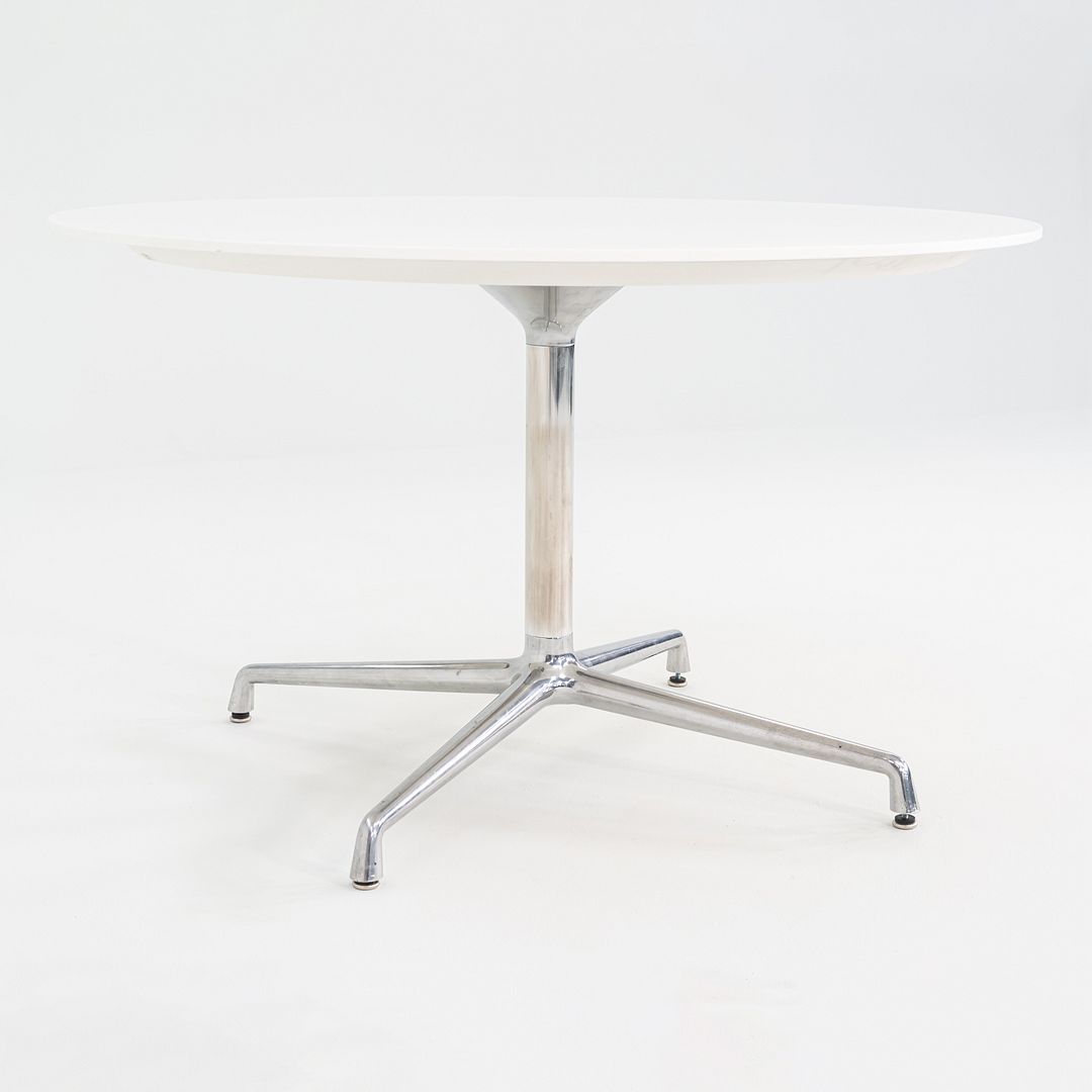 2011 Scott Wilson for Steelcase / Coalesse Round White Laminate Dining Table 48"