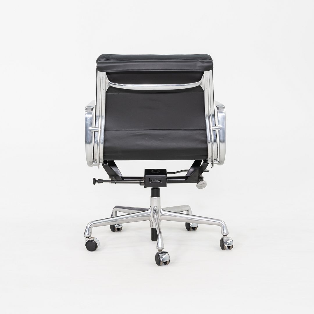 SOLD C. 2020 Herman Miller Eames Soft Pad Management Desk Chair in Black Leather 1x Available
