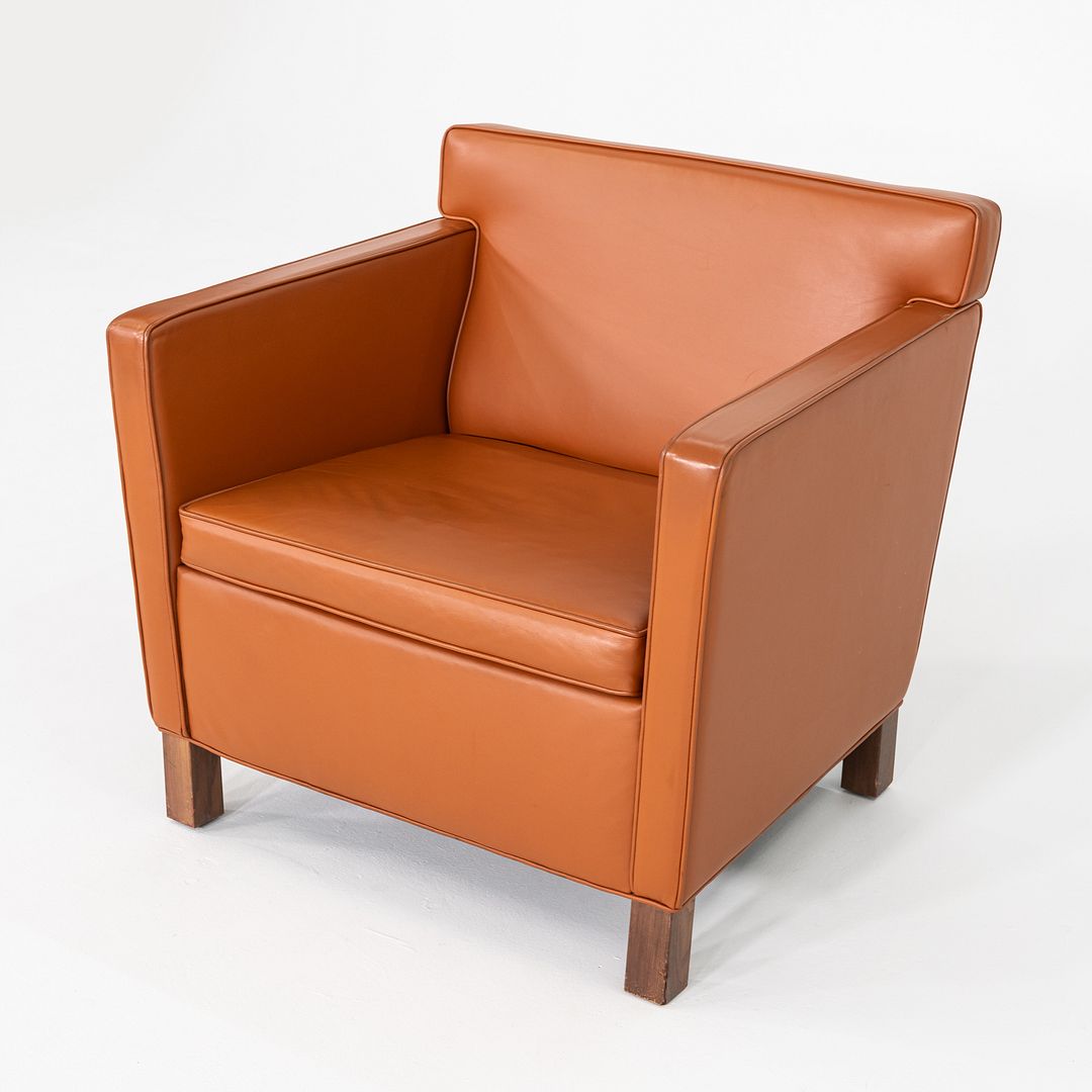 2010s Mies Van Der Rohe for Knoll Krefeld Club Chair Cognac Leather Upholstery