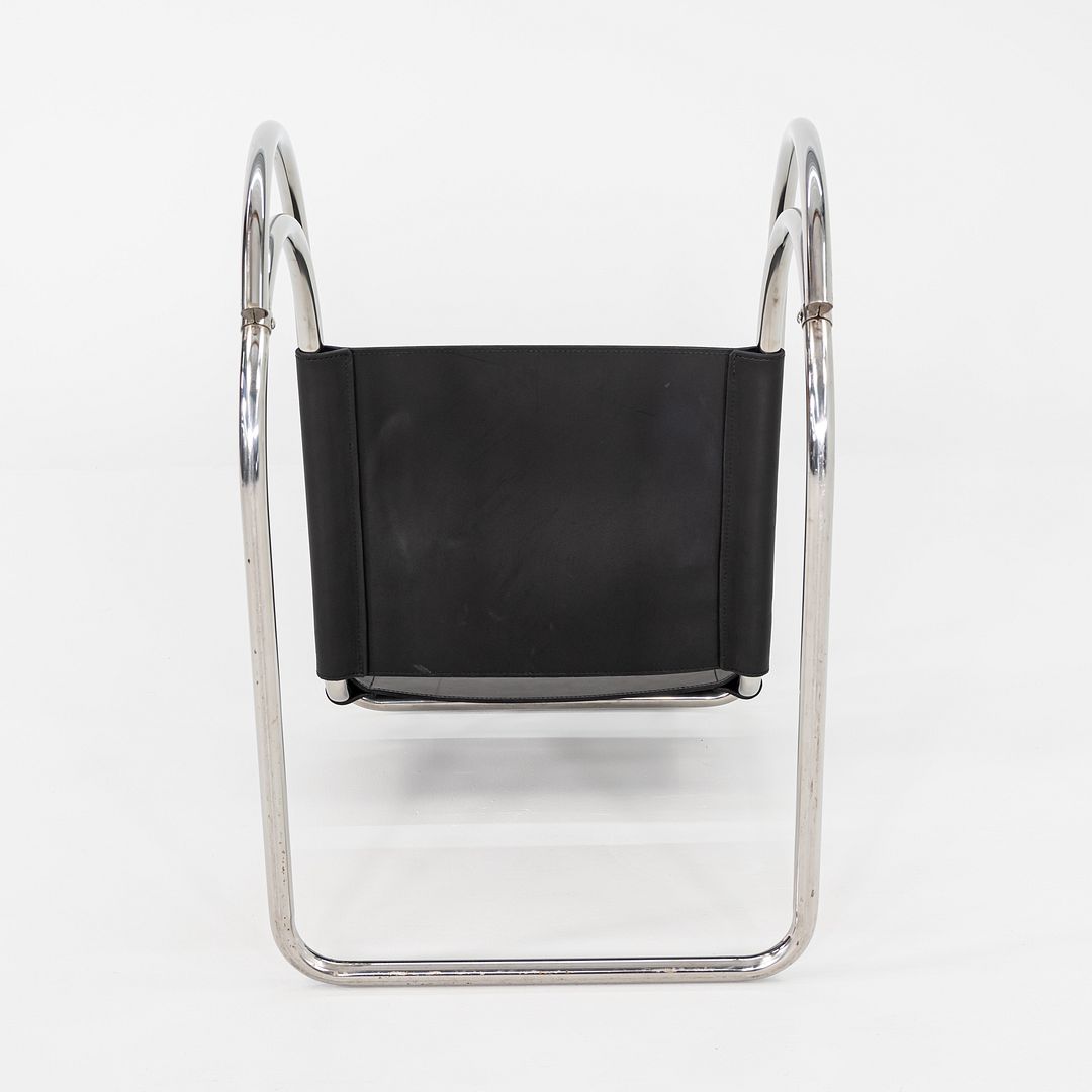 1960s Mies Van Der Rohe for Knoll MR 20 Arm Chair Newly Upholstered in Leather