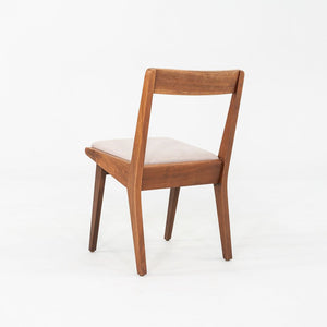 C. 1951 Set of Nine Jens Risom for Knoll 666 Dining Chairs Walnut with Fabric