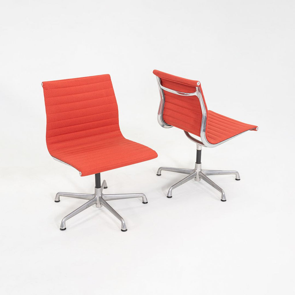 2006 Herman MillerEames Armless Aluminum Group Side / Desk Chair in Red 7x Avail