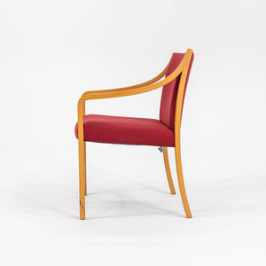 1987 Bert England for Stow Davis Dining Chair Upholstered in Red Fabric 3x Avail