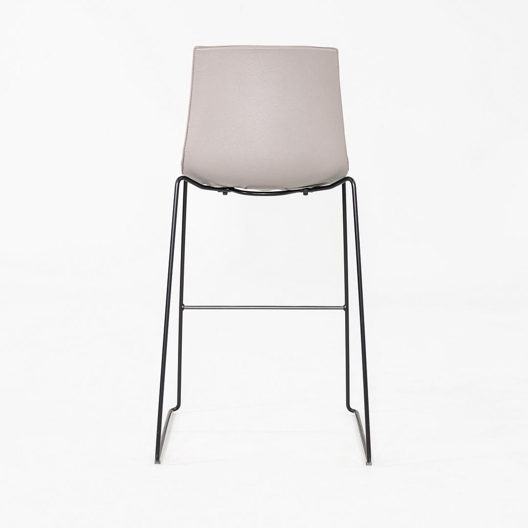 2010s Arper Catifa 46 Bar Stool in Beige Vinyl with Steel Frame 8x Available