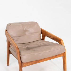 2020s Formstelle Zeitraum Friday 1 Lounge Chair Walnut & Brown Leather 4x Avail