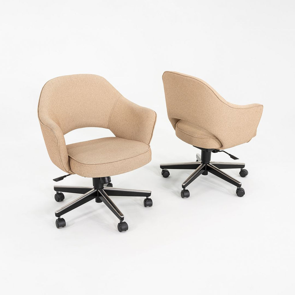2010s Eero Saarinen for Knoll Desk Chairs with Arms 15x Available