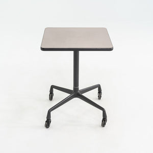 1980s Herman Miller Eames Rolling Side Table on Universal Base with Laminate 20"
