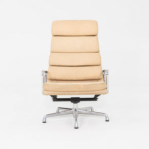 2007 Herman Miller Eames Soft Pad Reclining Lounge Chair with Oatmeal Fabric