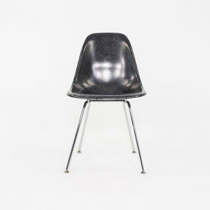 2019 Set of Six Eames Modernica Fiberglass DSX Dining Side Chairs in Black