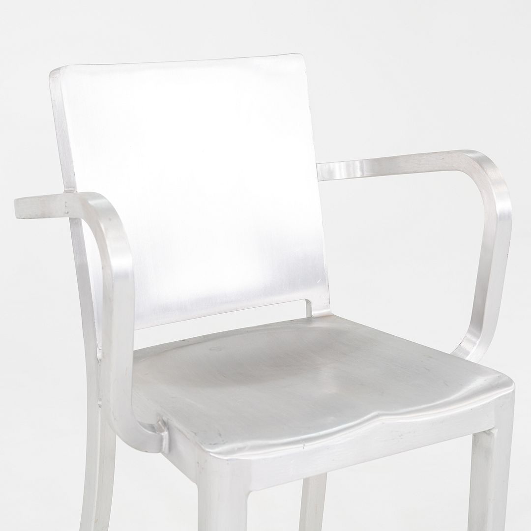 2010s Pair of Philippe Starck for Emeco Hudson Counter Stool in Brushed Aluminum