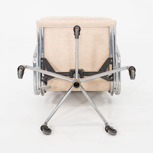 1990 Herman Miller Eames Aluminum Soft Pad Management Desk Chair in Tan Hopsack Fabric 6x Available