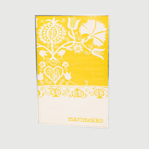 Rare 1960s Marimekko Finland Steel Framed Poster in Yellow by Fujiwo Ishimoto