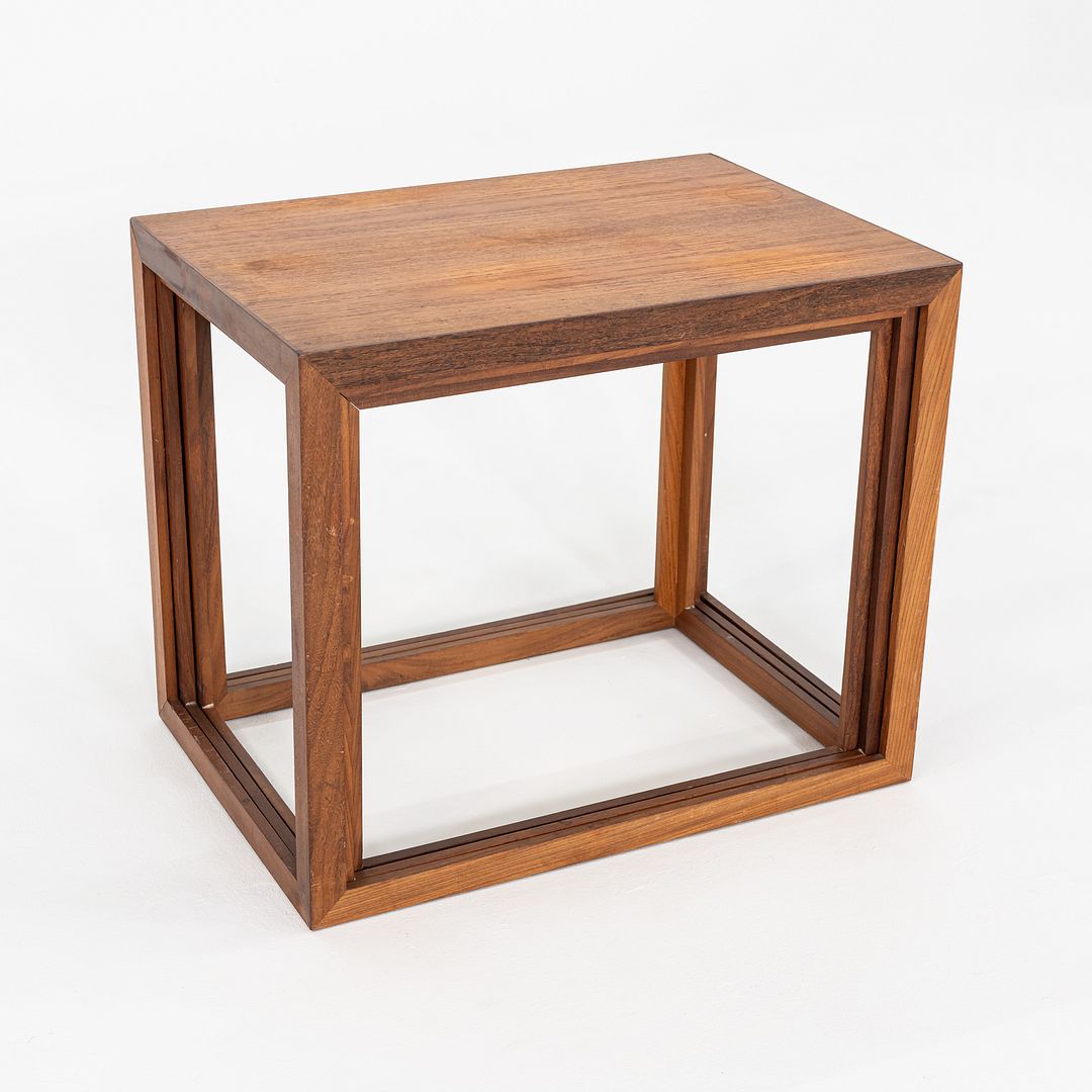 1960s Set of Three Teak Nesting Tables by Jorgen Baekmark for Poul Christiansen