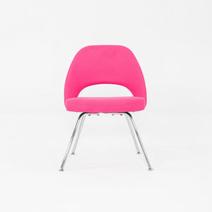 2015 Eero Saarinen for Knoll Armless Executive Dining Chair Pink Fabric 3x Avail