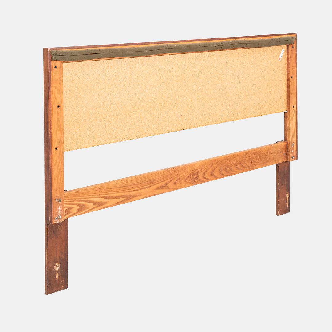 1960s Florence Knoll Cane and Walnut Full-Size Headboard, Model 740 WP 55x37"