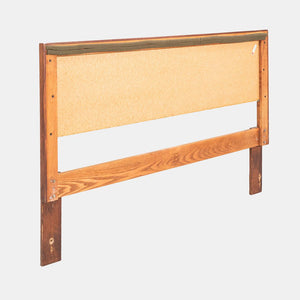 1960s Florence Knoll Cane and Walnut Full-Size Headboard, Model 740 WP 55x37"