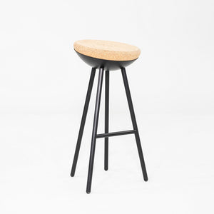 2010s Note Design Studio for Mitab Boet Bar Stool in Metal w/ Cork Seat 5x Avail