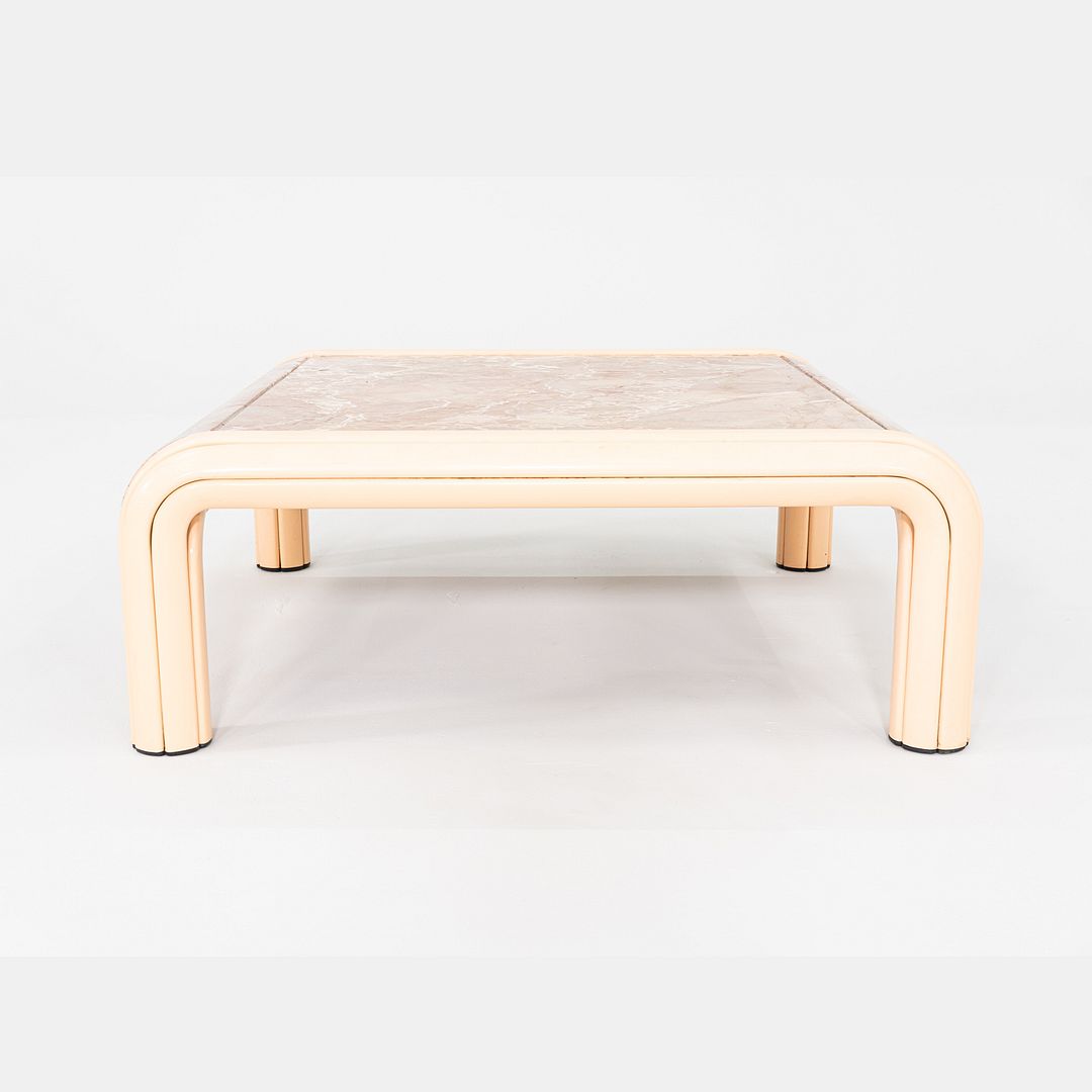 SOLD 1984 Gae Aulenti for Knoll International Orsay Coffee Table w/ Curved Marble Top