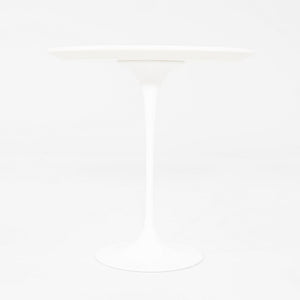 2010s Knoll Eero Saarinen Tulip Side Table with 20" Round Laminate Top in White