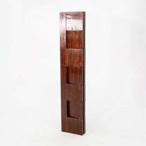 C. 1980s Eileen Gray Brick Screen Laquage Paravent Room Divider in Mahogany