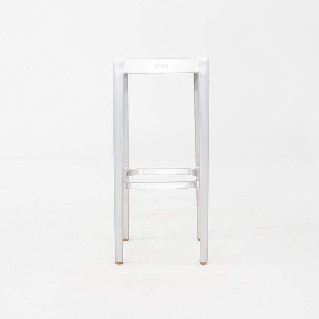 2010s Set of Three Philippe Starck for Emeco Bar Stools in Brushed Aluminum