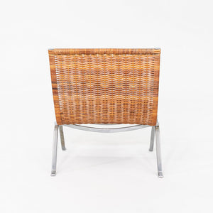 1960s Pair of Poul Kjaerholm for E. Kold Christensen PK 22 Wicker Lounge Chairs