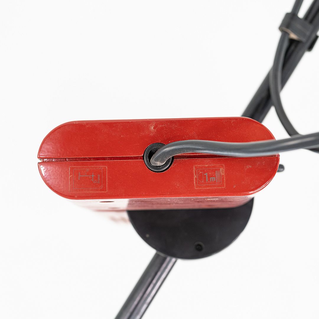 1980s Ernesto Gismondi Aton Terra Red Floor Lamp for Artemide Italy in Steel