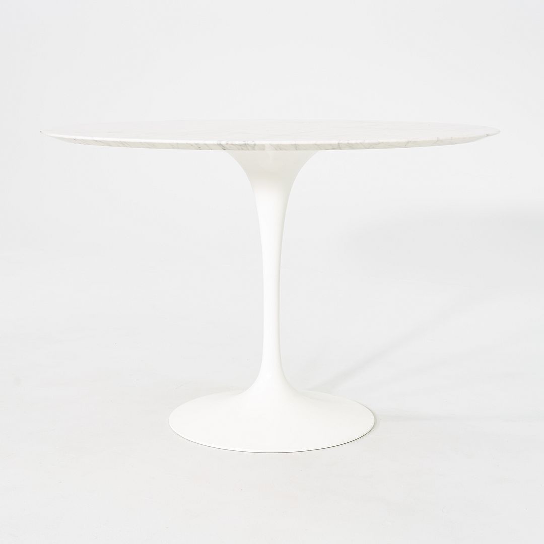 2011 Eero Saarinen for Knoll Round Dining Table with Marble Top 42 inch Diameter