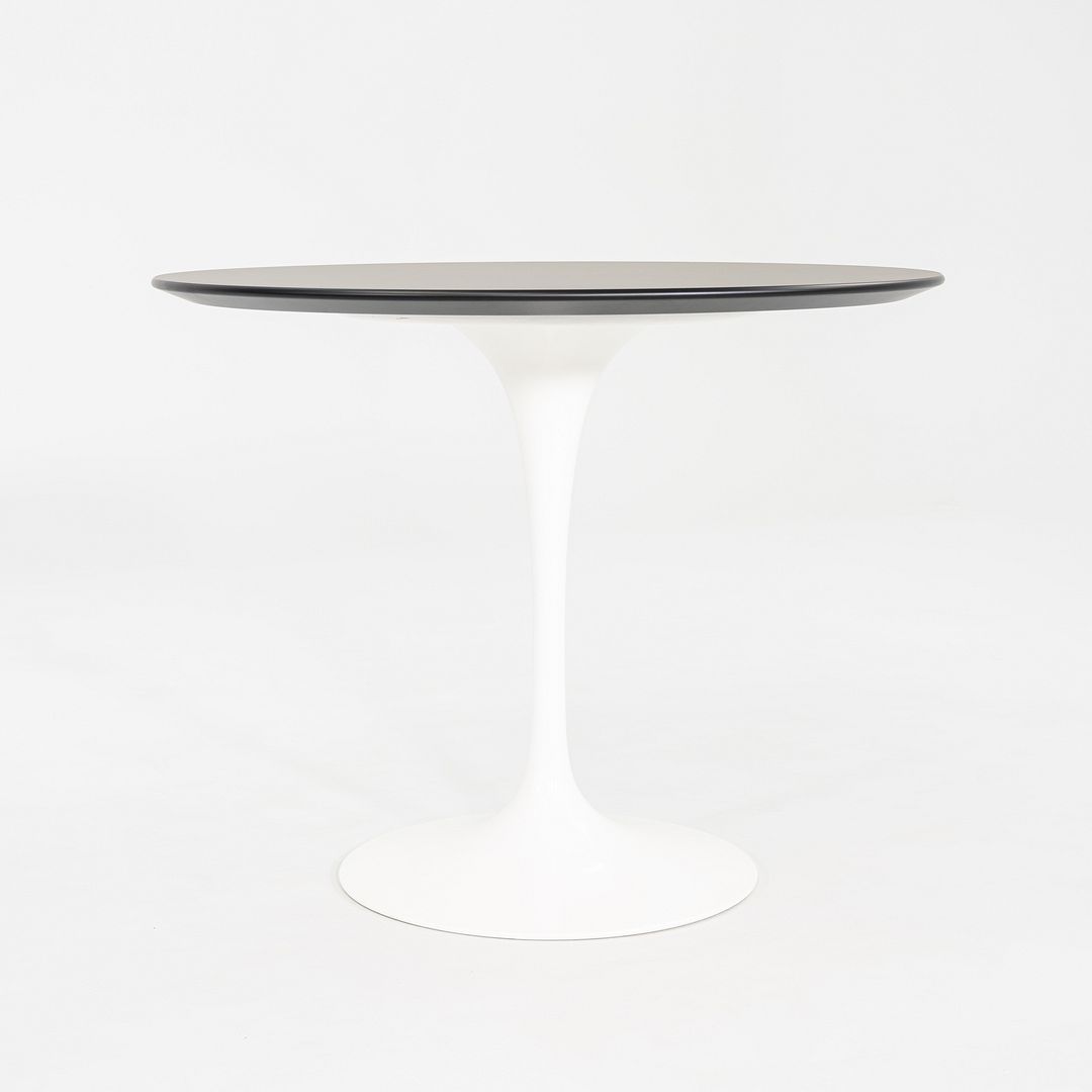 2023 Eero Saarinen Knoll Tulip Dining Table Top 35" Round in Black Laminate