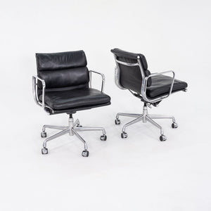 1990s Herman Miller Eames Soft Pad Management Desk Chair in Black Leather 5x Available